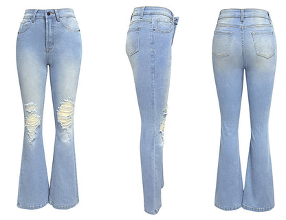 Fashion Temperament Wide-leg Jeans Women