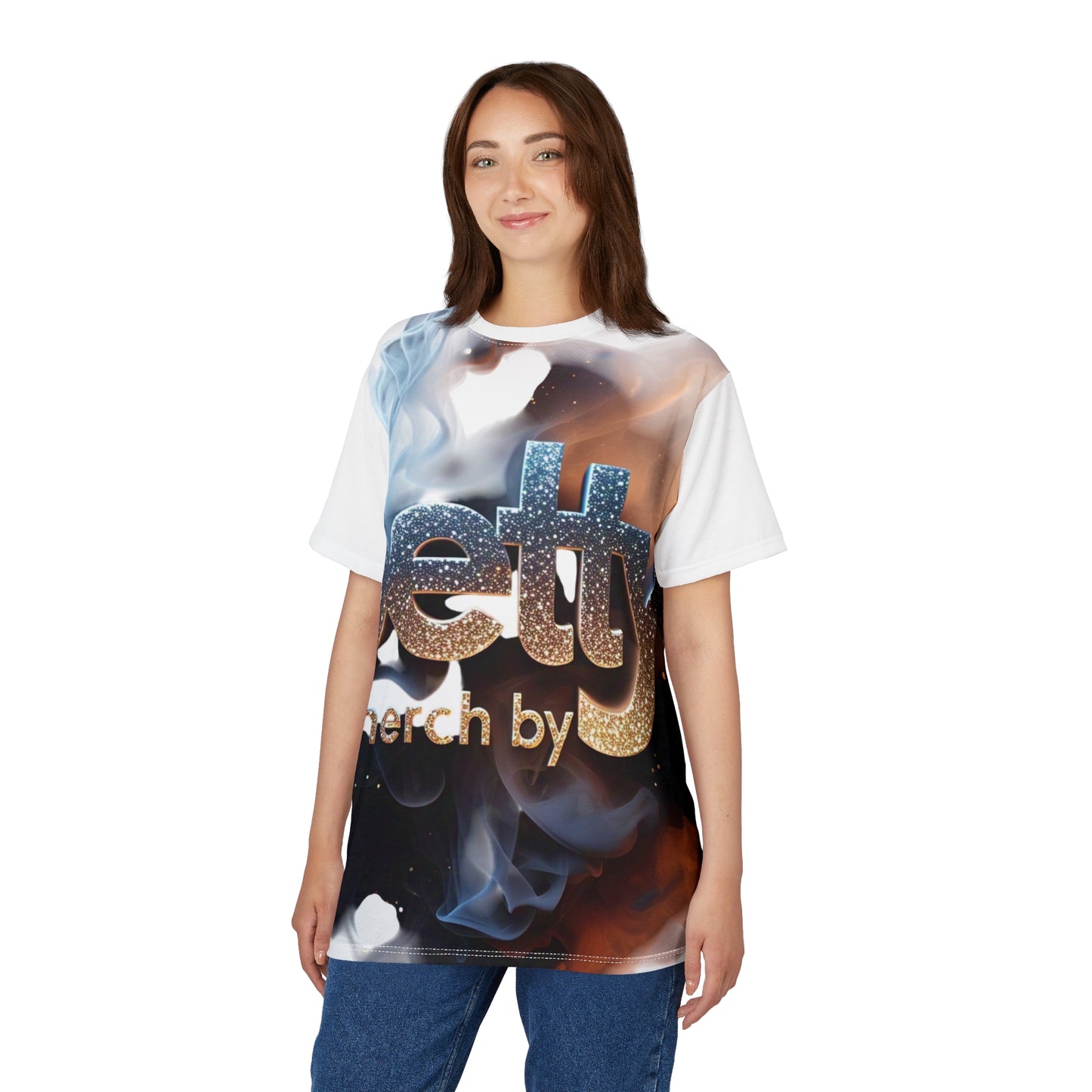 Petty Merch Unisex Cut & Sew Tee - Trendy Graphic T-Shirt with Stylish Smoke Design