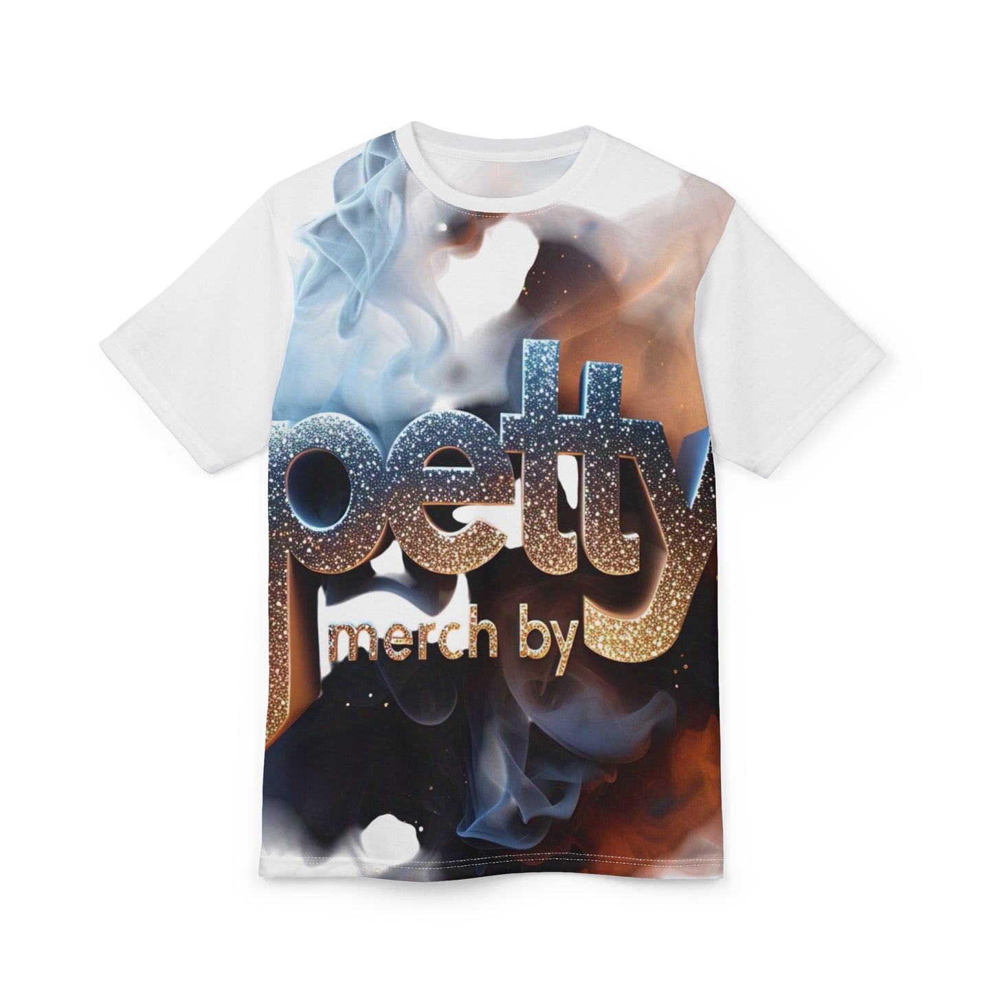 Petty Merch Unisex Cut & Sew Tee - Trendy Graphic T-Shirt with Stylish Smoke Design