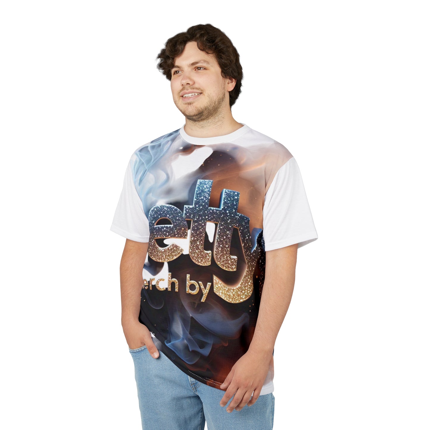 Petty Merch Unisex Cut & Sew Tee - Trendy Graphic T-Shirt with Stylish Smoke Design